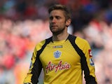 Robert Green of Queens Park Rangers looks on during the Barclays Premier League match between Liverpool and Queens Park Rangers at Anfield on May 19, 2013