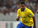 Serge Gnabry #30 of Arsenal in action during the pre-season friendly match between Urawa Red Diamonds and Arsenal at Saitama Stadium on July 26, 2013