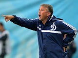 Dan Petrescu gives out orders to his Dynamo Moscow players in July 2013.