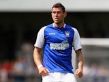 Ipswich's Daryl Murphy in action against Barnet during a friendly match on July 20, 2013