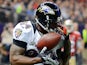  San Francisco 49ers' Donte Whitner in action against Baltimore Ravens on February 3, 2013