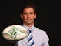 Gareth Baber of Cardiff Blues poses with a match ball during the UK Heineken Cup and Amlin Challenge Cup season launch at SKY Studios on October 1, 2012