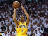 George Hill of the Indiana Pacers in action against Miami Heat on June 3, 2013
