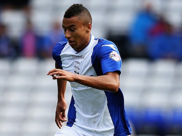 Birmingham's on-loan forward Jesse Lingard in action against Bolton on October 5, 2013