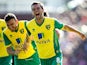 Norwich's Jonny Howson celebrates after scoring the opening goal against Stoke during their Premier League match on September 29, 2013