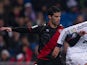 Rayo Vallecano's Jose Manuel Casado in action against Real Madrid during their La Liga match on February 17, 2013