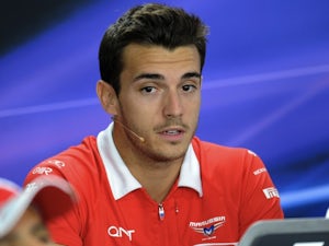 Marussia driver Jules Bianchi talks to the press on October 3, 2013