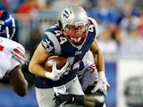 New England Patriots' Kanorris Davis in action against New York Giants on August 29, 2013