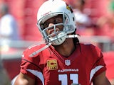 Arizona Cardinals' Larry Fitzgerald in action against Tampa Bay Buccaneers on September 29, 2013