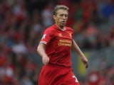 Liverpool's Lucas in action against Stoke on August 17, 2013
