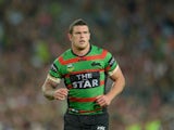 Luke Burgess of the Rabbitohs in action during the NRL Preliminary Final match between the South Sydney Rabbitohs and the Manly Warringah Sea Eagles at ANZ Stadium on September 27, 2013 