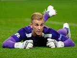 Joe Hart of Manchester City shows his dissapointment during the UEFA Champions League Group D match between Manchester City and FC Bayern Munchen at Etihad Stadium on October 2, 2013