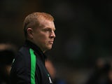 Celtic manager Neil Lennon prior to kick-off during the Champions League match against Barcelona on October 1, 2013