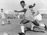 Pele in action for Brazil in May 1960.