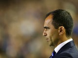 Everton manager Roberto Martinez during his team's Premier League match against Newcastle of September 30, 2013
