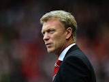 David Moyes, manager of Manchester United looks on during the Barclays Premier League match between Sunderland and Manchester United at the Stadium of Light on October 5, 2013