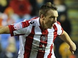 Sheffield United's Tony McMahon in action against Reading on January 24, 2013