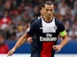 Paris Saint-Germain's Zlatan Ibrahimovic in action against Toulouse on September 28, 2013