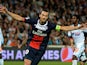 PSG striker Zlatan Ibrahimovic celebrates scoring a penalty during the French Ligue 1 match against Marseille on October 6, 2013