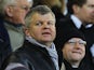 Television presenter Adrian Chiles looks on during the Barclays Premier League match between West Bromwich Albion and Wigan Athletic at The Hawthorns on December 10, 2011