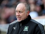Plymouth Argyle assistant manager Gary Owers looks on during the npower League Two match between Northampton Town and Plymouth Argyle at Sixfields Stadium on February 23, 2013