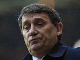 Graham Taylor in the dugout during his time with Aston Villa in March 2002.