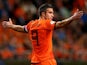 Robin van Persie of Holland during the FIFA 2014 World Cup Qualifing match between Holland and Hungary at Amsterdam Arena on October 11, 2013