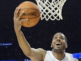 Rodney Carney of the Miami Heat goes to the hoop against the Los Angeles Clippers during their NBA China Games basketball game in Shanghai on October 14, 2012