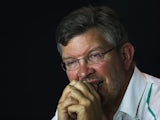 Mercedes GP Team Principal Ross Brawn attends the official press conference following practice for the Italian Formula One Grand Prix at Autodromo di Monza on September 6, 2013