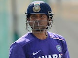 Sachin Tendulkar of India during a nets session at Sardar Patel Stadium on November 14, 2012