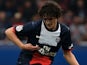 Paris Saint-Germain's French midfielder Adrien Rabiot passes the ball during the French L1 football match between Paris Saint-Germain and Toulouse on September 27, 2013 