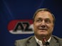 New AZ boss Dick Advocaat speaks during a press conference in the Afas stadium in Alkmaar, on October 16, 2013