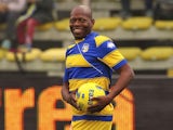 Faustino Asprilla of Stelle Gialloblu during the 100 Years Anniversary match between Stelle Crociate and US Stelle Gialloblu at Stadio Ennio Tardini on October 13, 2013