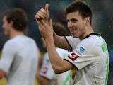 Borussia Moenchengladbach's Havard Nordtveit at the end of the match against Dortmund on February 24, 2013