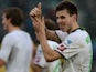 Borussia Moenchengladbach's Havard Nordtveit at the end of the match against Dortmund on February 24, 2013
