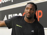 Kenneth Faried poses for photographers during adidas Eurocamp day two at La Ghirada sports center on June 9, 2013 