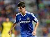 Lucas Piazon of Chelsea FC running with the ball during the friendly match between Chelsea FC and the Singha Thailand All-Star XI Rajamangala Stadium on July 17, 2013