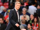 Manchester United manager David Moyes leaves the pitch after the English Premier League football match between Manchester United and Southampton at Old Trafford in Manchester, north-west England, on October 19, 2013