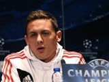 Benfica's Serbian midfielder Nemanja Matic gives a press conference at the Parc des Princes stadium in Paris on October 1, 2013