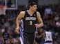 Nikola Vucevic #9 of the Orlando Magic at American Airlines Center on February 20, 2013