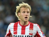 Ola Toivonen of PSV Eindhoven in action during the UEFA Europa League group stage match between FC Dnipro Dnipropetrovsk and PSV Eindhoven on September 20, 2012