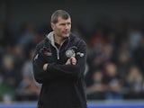 The Exeter Chiefs head coach Rob Baxter before the Aviva Premiership match between Exeter Chiefs and Leicester Tigers at Sandy Park on September 29, 2013