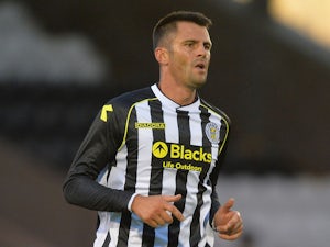 Steven Thompson of St Mirren during the Pre Season Friendly match between St Mirren and Newcastle United at St Mirren Park on July 30, 2013