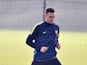 Arsenal's Belgian defender Thomas Vermaelen is seen during training for the forthcoming UEFA Champions League round of 16 football match against Bayern Munich at Arsenal's training ground, London Colney, North London, England on February 18, 2013