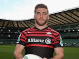 Will Fraser during a media session to preview the Heineken Cup semi final match between Saracens and Toulon at Twickenham Stadium on April 18, 2013