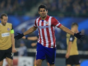 Costa penalty puts Atletico ahead