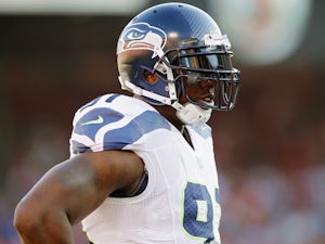 Defensive Chris Clemons of the Seattle Seahawks warms up before a game against the San Francisco 49ers on October 18, 2012