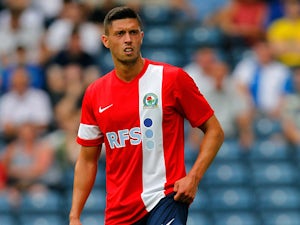 Blackburn's Jason Lowe in action against Everton during a friendly match on July 27, 2013