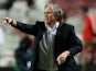 Benfica's coach Jorge Jesus gestures during the UEFA Champions League group C football match SL Benfica vs Olympiacos FC at Luz Stadium in Lisbon on October 23, 2013