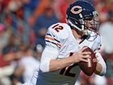 Quarterback Josh McCown of the Chicago Bears looks to pass in the third quarter against the Washington Redskins at FedExField on October 20, 2013